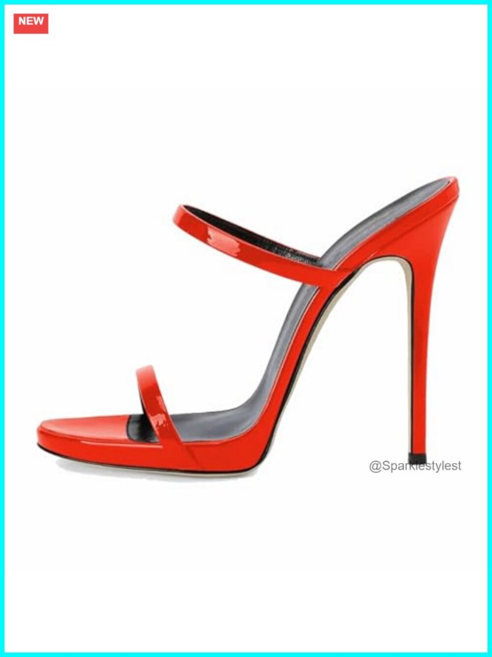 Women's Platform Mules Stiletto Heels Two Strap Slip On Slingback Party Prom